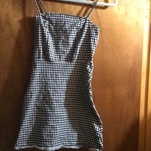 XS mini dress black and white